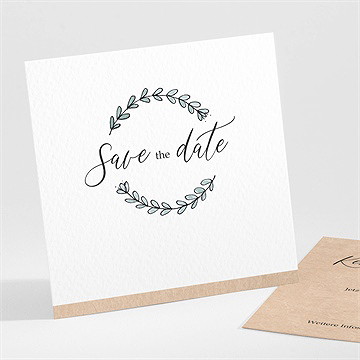 Save the Date Karte wir beide