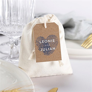 Geschenkbeutel Hochzeit einzigartige fingerabdrücke - Vue 3