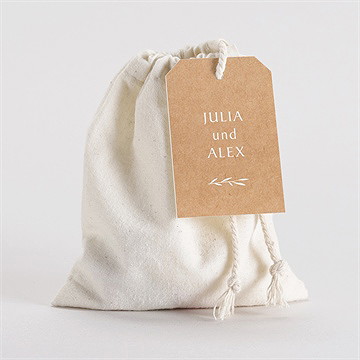 Geschenkbeutel Hochzeit boheme schick