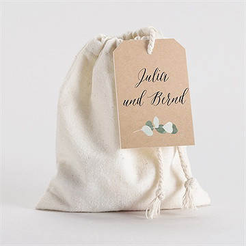 Geschenkbeutel Hochzeit eukalyptus rustikal