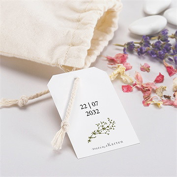 Geschenkbeutel Hochzeit gravur mit ländlichem motiv - Vue 2