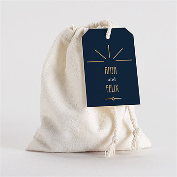 Geschenkbeutel Hochzeit art déco