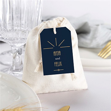 Geschenkbeutel Hochzeit art déco - Vue 3