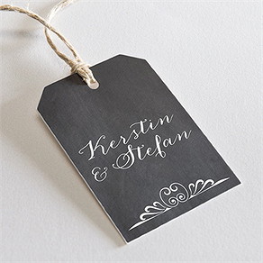 Geschenkanhänger Hochzeit retro ausgefallen