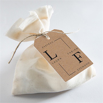 Geschenkanhänger Hochzeit verbunden - Vue 2