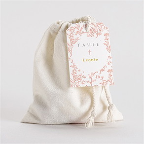 Geschenkbeutel Taufe vintage natur