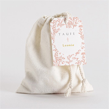 Geschenkbeutel Taufe vintage natur