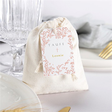 Geschenkbeutel Taufe vintage natur - Vue 3