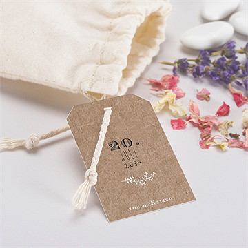 Geschenkbeutel Taufe Taufe In Kraftpapier - Vue 2