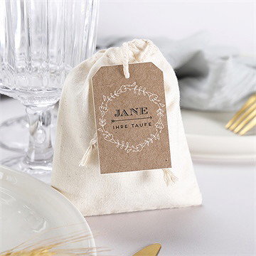 Geschenkbeutel Taufe Taufe In Kraftpapier - Vue 3