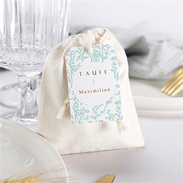 Geschenkbeutel Taufe Vintage Vogel - Vue 3