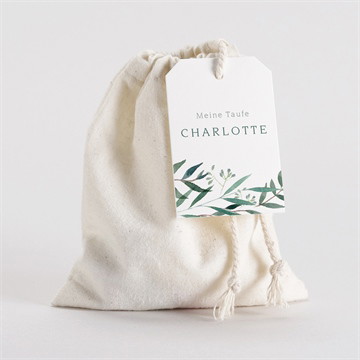 Geschenkbeutel Taufe pflanzenschmuck