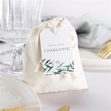 Geschenkbeutel Taufe Pflanzenschmuck - Vue 3