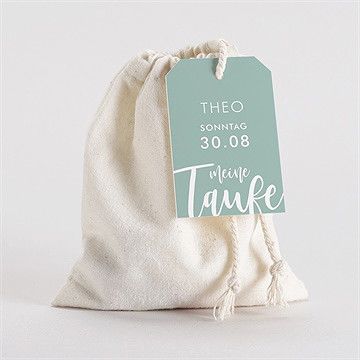 Geschenkbeutel Taufe Silbernes Kreuz
