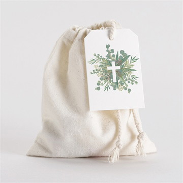 Geschenkbeutel Taufe graziös - saatpapier