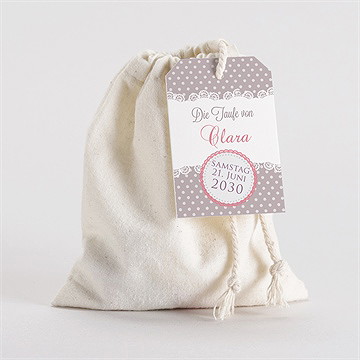 Geschenkbeutel Taufe Vogelgesang Mädchen