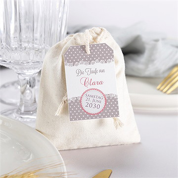 Geschenkbeutel Taufe Vogelgesang Mädchen - Vue 3