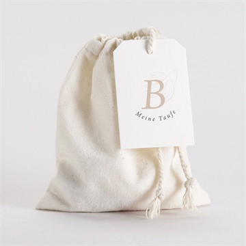 Geschenkbeutel Taufe goldene taube - gold