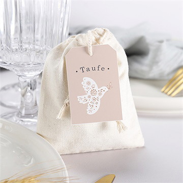 Geschenkbeutel Taufe Friedenstaube - Vue 3