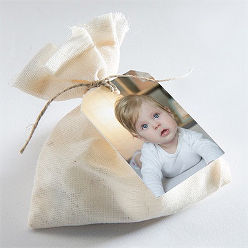 Geschenkanhänger Taufe Miniatur Fotos - Vue 2