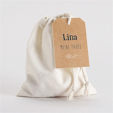 Geschenkbeutel Taufe Piktogramme