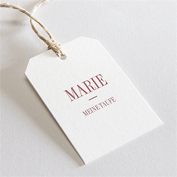 Geschenkanhänger Taufe Polaroid Design