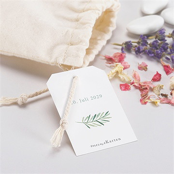 Geschenkbeutel Kommunion Blätter Und Vergoldung - Vue 2