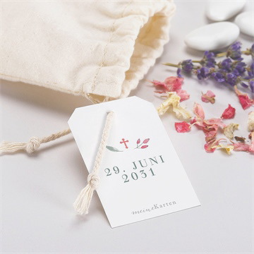 Geschenkbeutel Kommunion Aquarellkranz - Vue 2