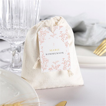 Geschenkbeutel Kommunion Pflanzendrucke - Vue 3