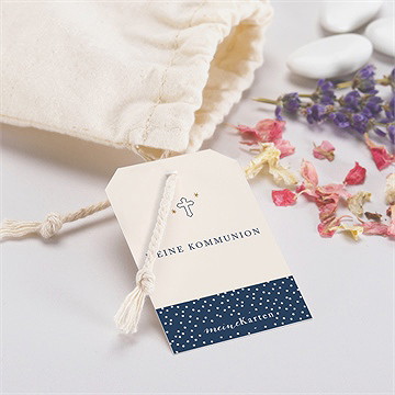 Geschenkbeutel Kommunion Sternenhimmel - Vue 2