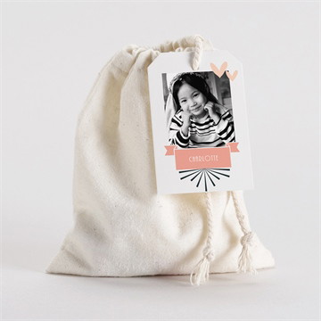 Geschenkbeutel Kommunion fotoblock einladung