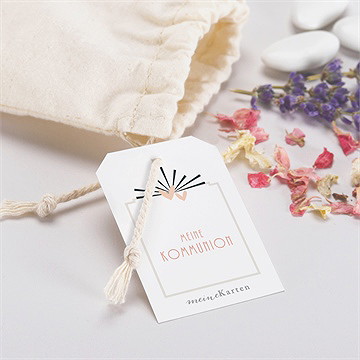 Geschenkbeutel Kommunion Fotoblock Einladung - Vue 2