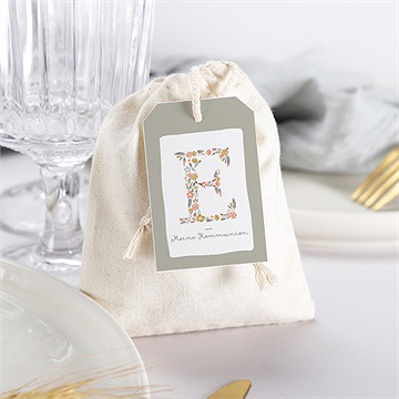 Geschenkbeutel Kommunion Blumensignatur - Vue 3