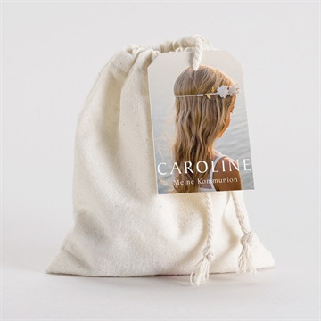 Geschenkbeutel Kommunion schöner iktus - gold