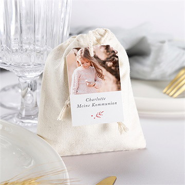 Geschenkbeutel Kommunion Kupferblätterranke - Vue 3