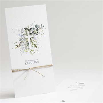 Menükarte Kommunion Hoffnung