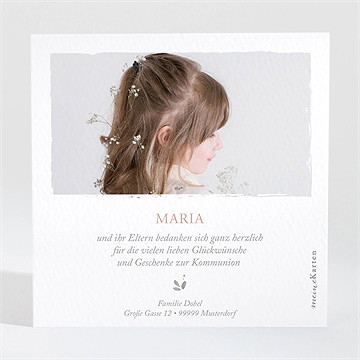 Dankeskarte Kommunion pastellzauber - Vue 2