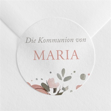 Aufkleber Kommunion pastellzauber
