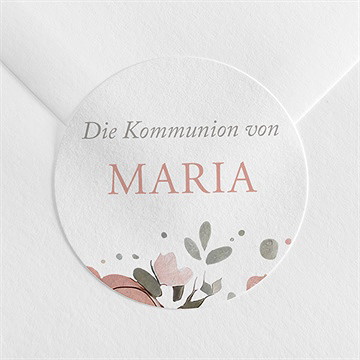 Aufkleber Kommunion Pastellzauber