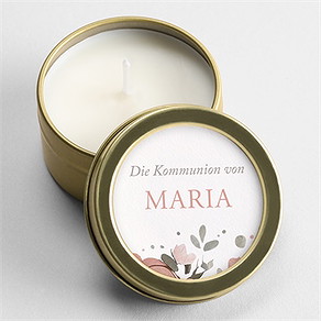 Kerze Kommunion pastellzauber