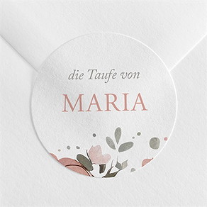 Aufkleber Taufe prachtvoll