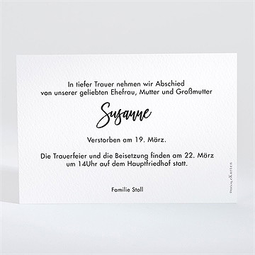 Trauerkarte auf immer und ewig - Vue 2