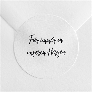 Aufkleber Trauer Auf immer und ewig