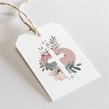 Geschenkanhänger Taufe Prachtvoll