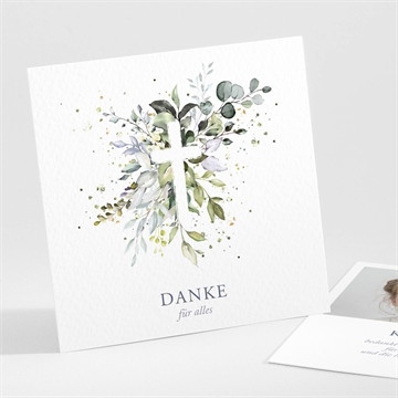 Dankeskarte Taufe im licht getauft