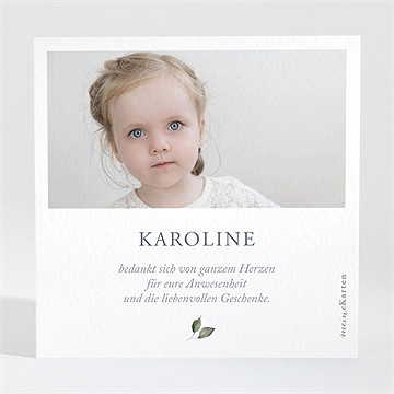 Dankeskarte Taufe im licht getauft - Vue 2