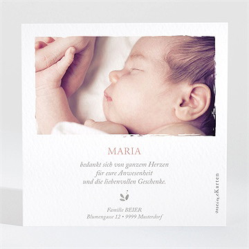 Dankeskarte Taufe prachtvoll - Vue 2