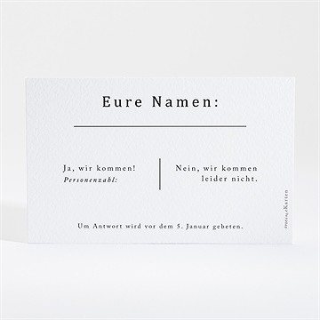 Antwortkarte Hochzeit vor dem objektiv - Vue 2