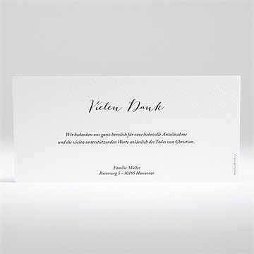 Trauerdanksagung einfache eleganz - querformat - vue 2
