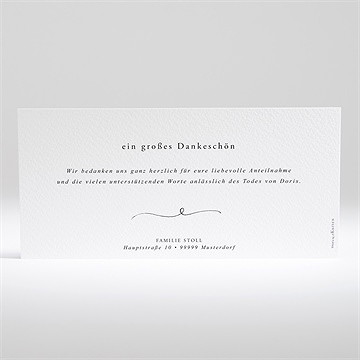 Trauerdanksagung Schöne Erinnerung - Quer/Lang - vue 2